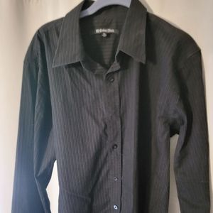 Mens Carbon Black L ridged shirt